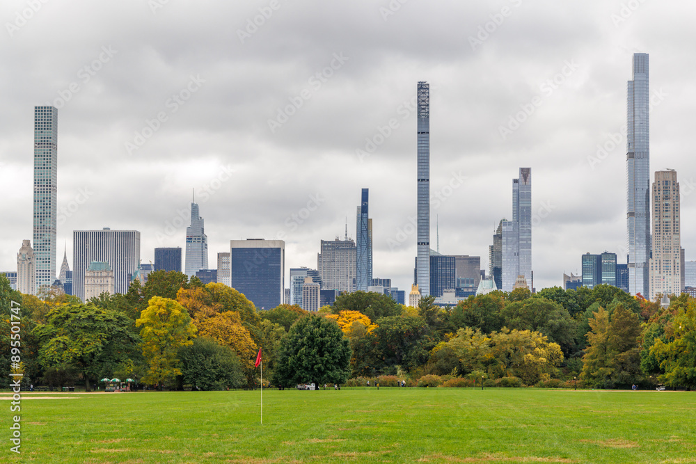 Manhattan skyscrapers and Central Park Manhattan skyscrapers and Central Park