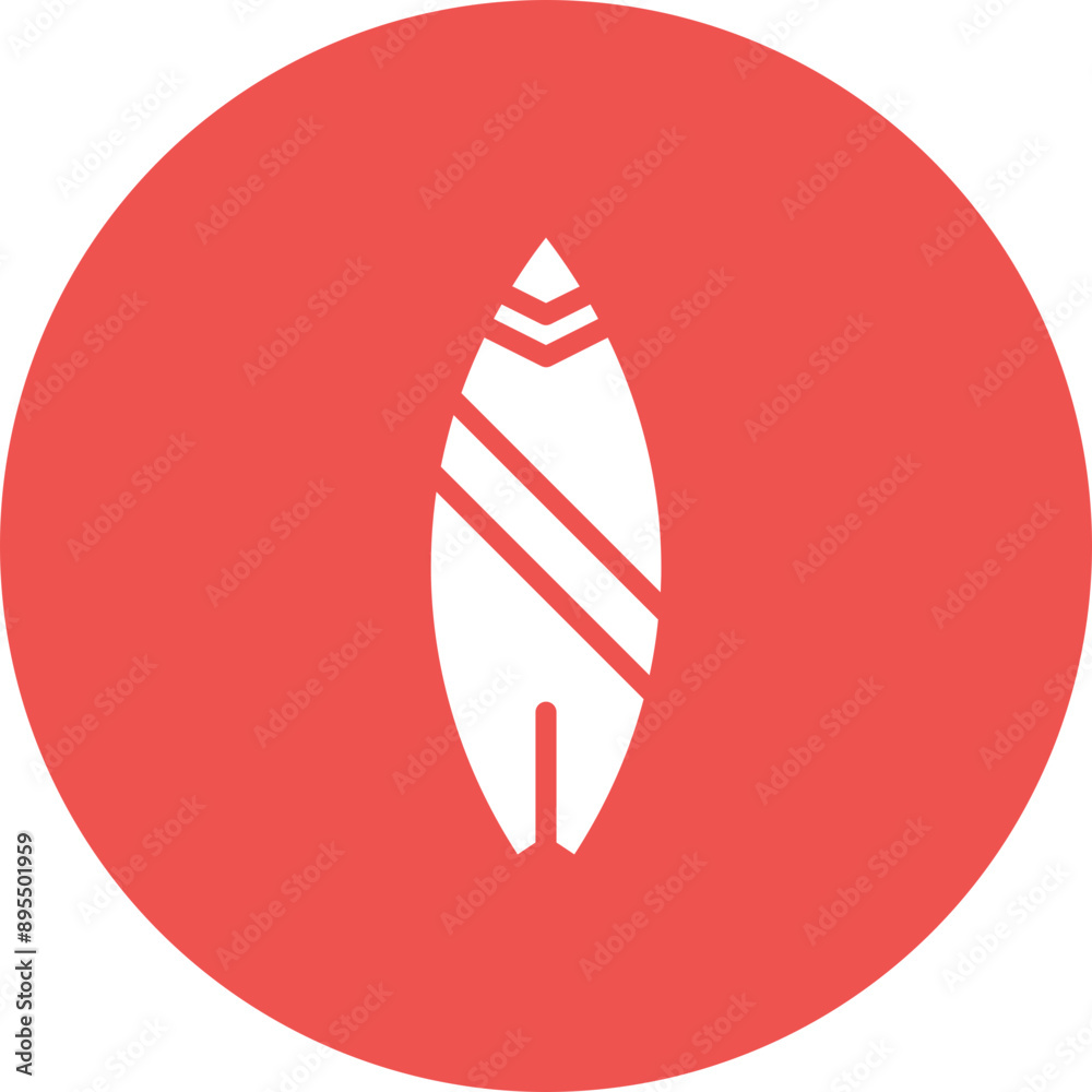 Surfboard icon vector image. Can be used for Sport Equipment. Surfboard icon vector image. Can be used for Sport Equipment.