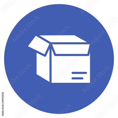 Box Opened icon vector image. Can be used for Postal Service.