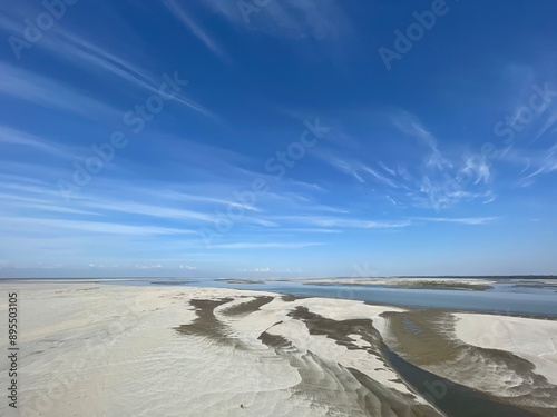 Brahmaputra River | river with blue sky | The river on its banks photo