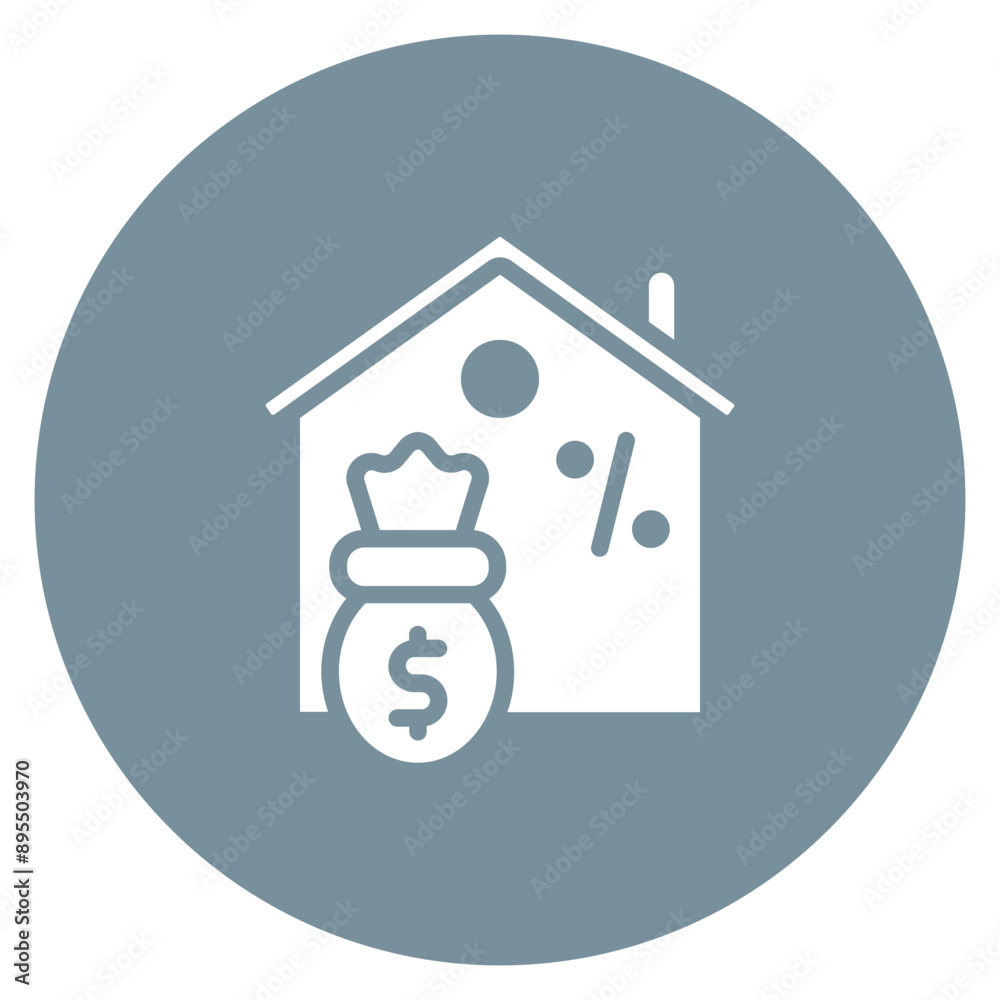 Mortgage icon vector image. Can be used for Loan. Mortgage icon vector image. Can be used for Loan.
