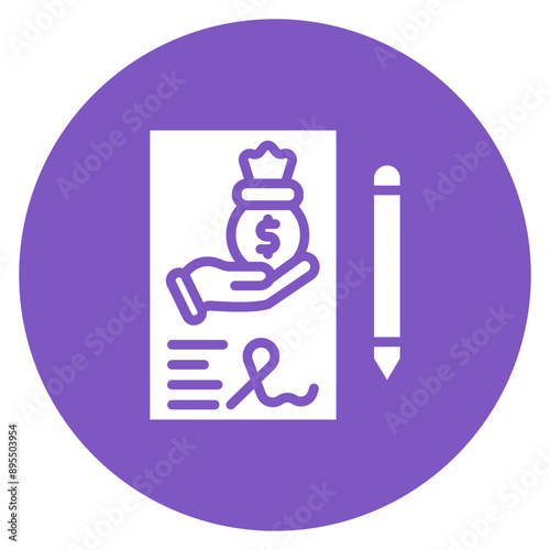 Loan Underwriting icon vector image. Can be used for Loan.