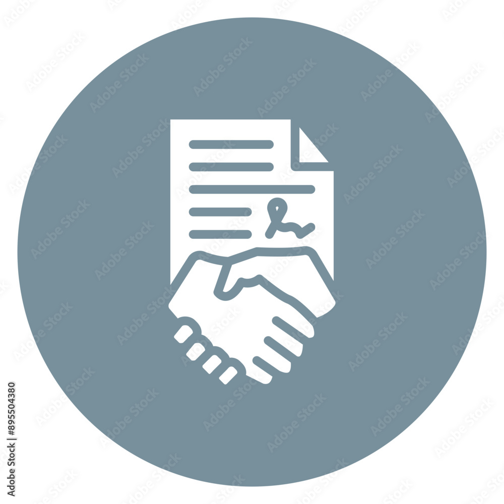 Contract Agreement icon vector image. Can be used for Freelancer. Contract Agreement icon vector image. Can be used for Freelancer.