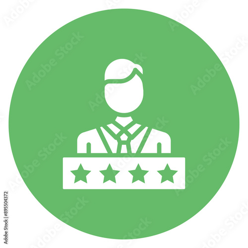 Client Satisfaction icon vector image. Can be used for Freelancer.