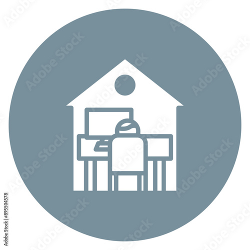 Remote Work icon vector image. Can be used for Freelancer.