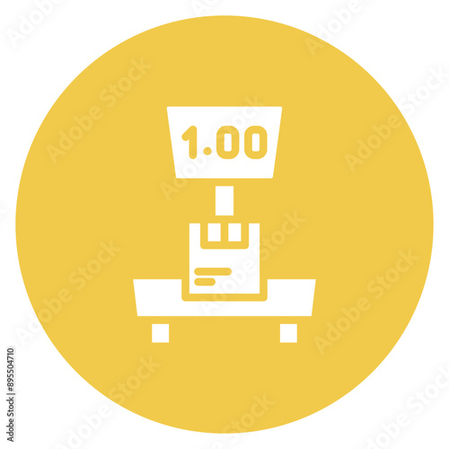 Box Weight icon vector image. Can be used for Order Fulfilment.