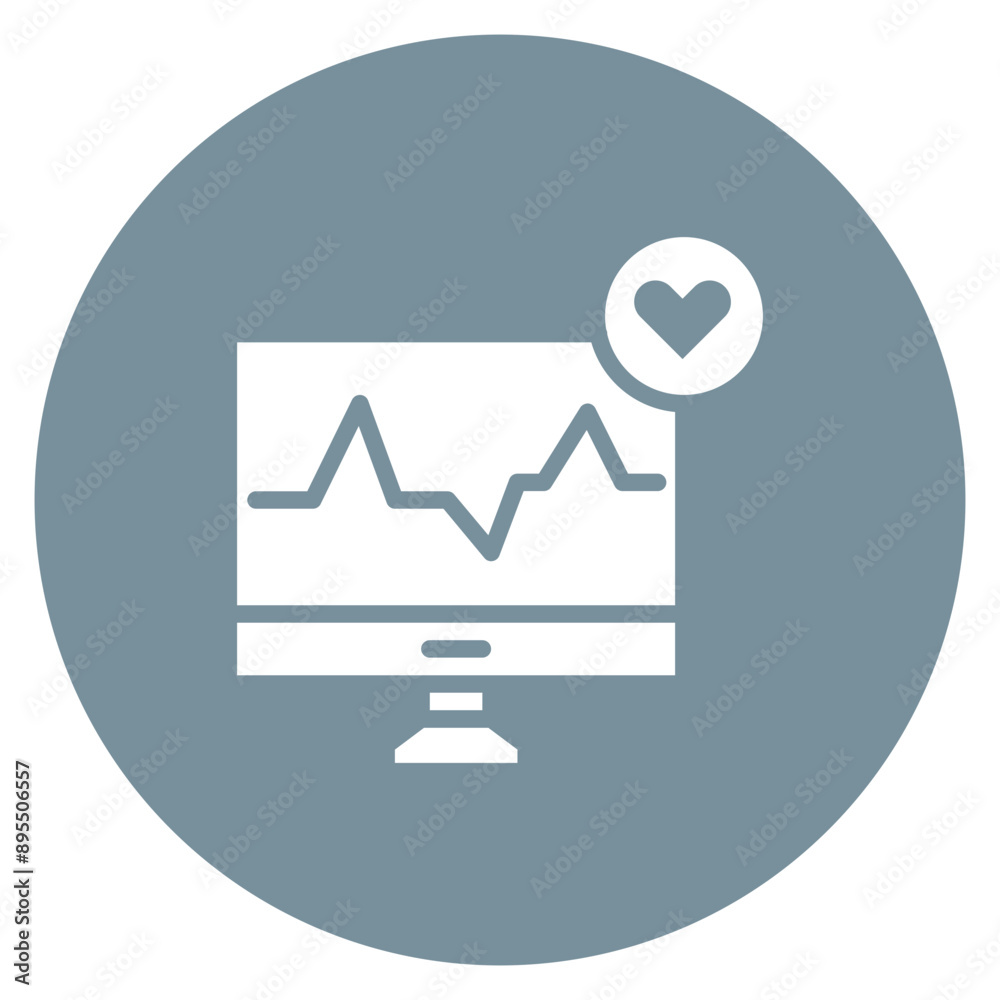 Health Monitoring icon vector image. Can be used for Elderly Care. Health Monitoring icon vector image. Can be used for Elderly Care.
