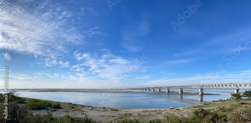 Bogibeel Bridge | Brahmaputra River | Combined road and rail bridge over Brahmaputra River | Bridge over the Brahmaputra River |  longest rail-cum-road bridge in India  photo