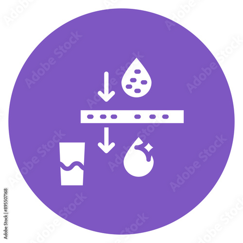 Desalination icon vector image. Can be used for Water Treatment.