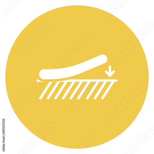 Bed Adhesion icon vector image. Can be used for Additive Maufacturing.