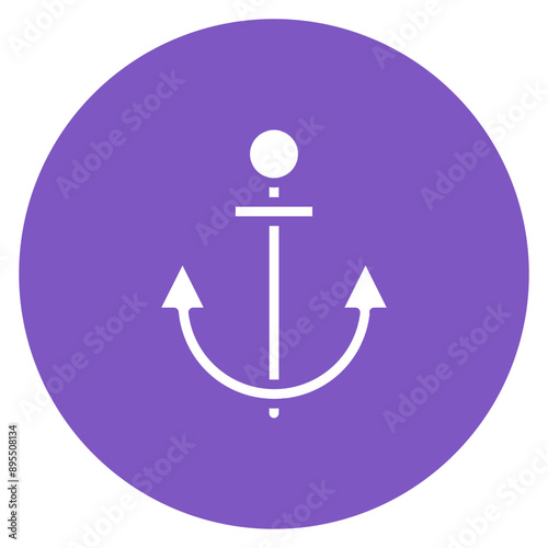 Anchor icon vector image. Can be used for Rock Climbing.