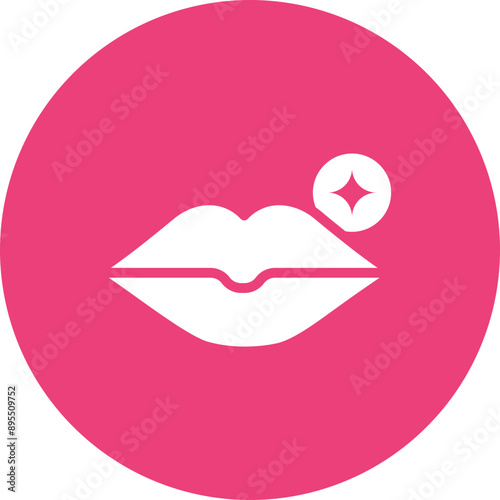 Lips icon vector image. Can be used for Sun Protection.