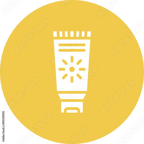 Sunblock icon vector image. Can be used for Sun Protection.