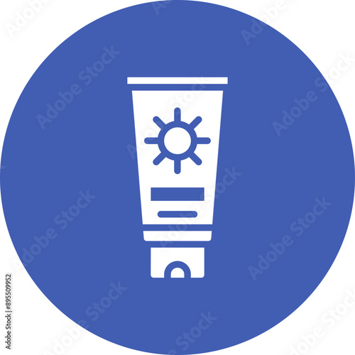 Sunscreen Application icon vector image. Can be used for Sun Protection.