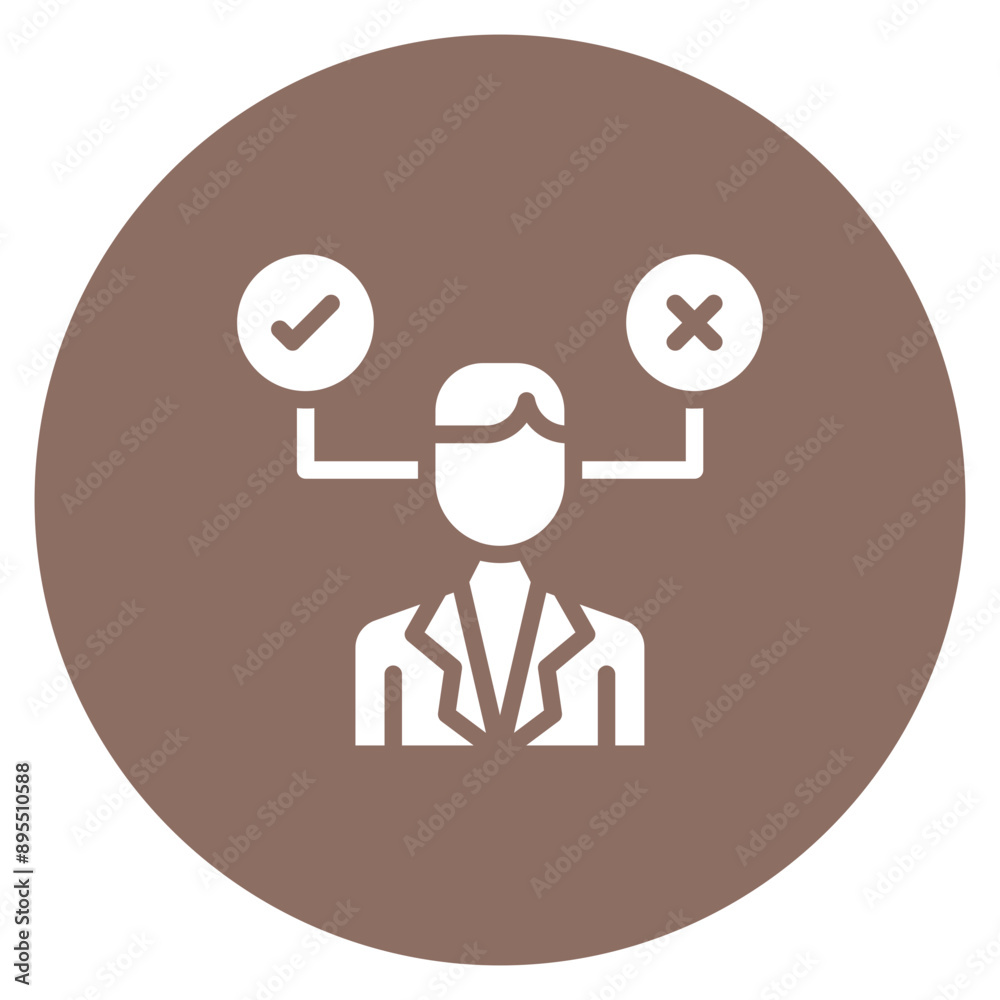 Decision icon vector image. Can be used for Business Meeting. Decision icon vector image. Can be used for Business Meeting.