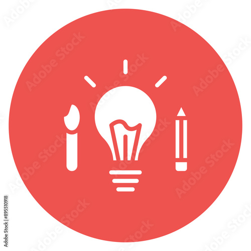 Creativity icon vector image. Can be used for Thought Leadership.