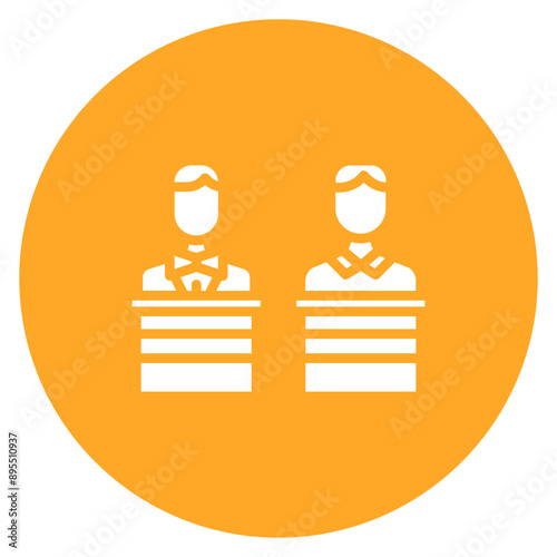 Debate icon vector image. Can be used for Thought Leadership.