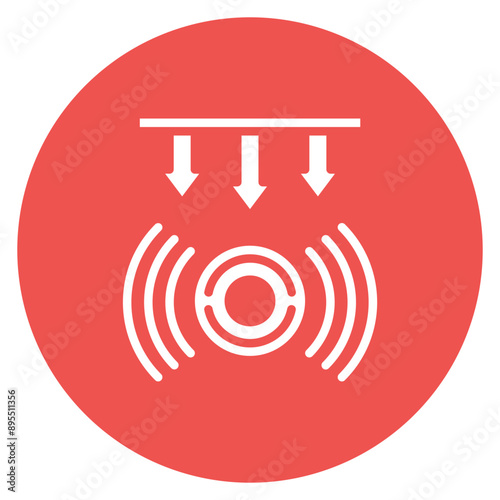 Force Sensor icon vector image. Can be used for Sensors.