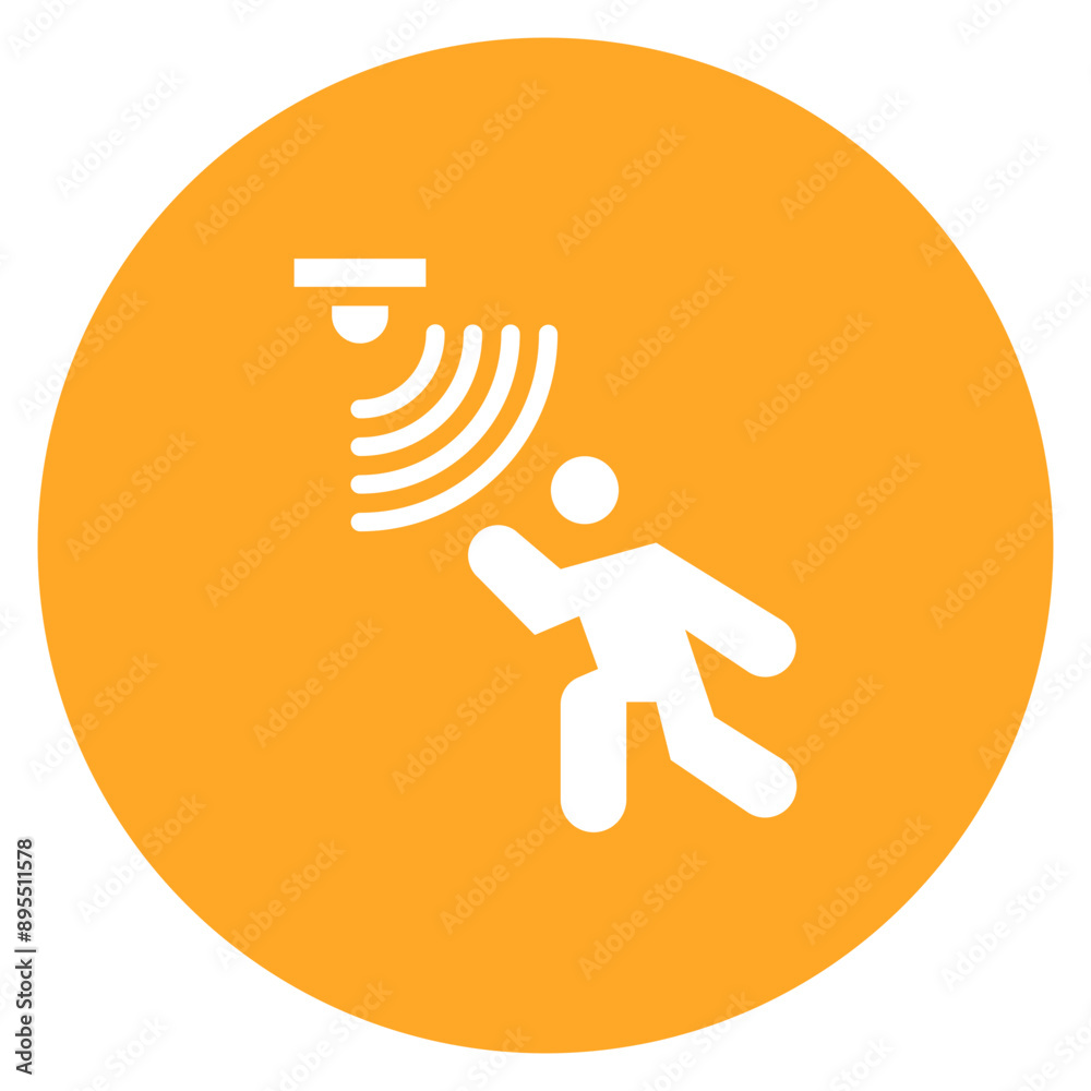 Motion Detector icon vector image. Can be used for Sensors. Motion Detector icon vector image. Can be used for Sensors.