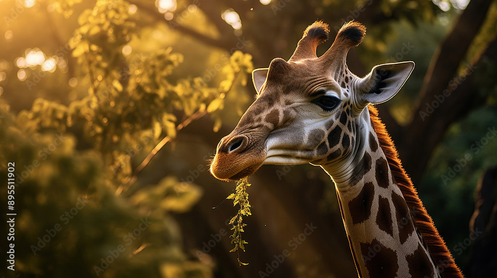 Obraz premium portrait of a giraffe