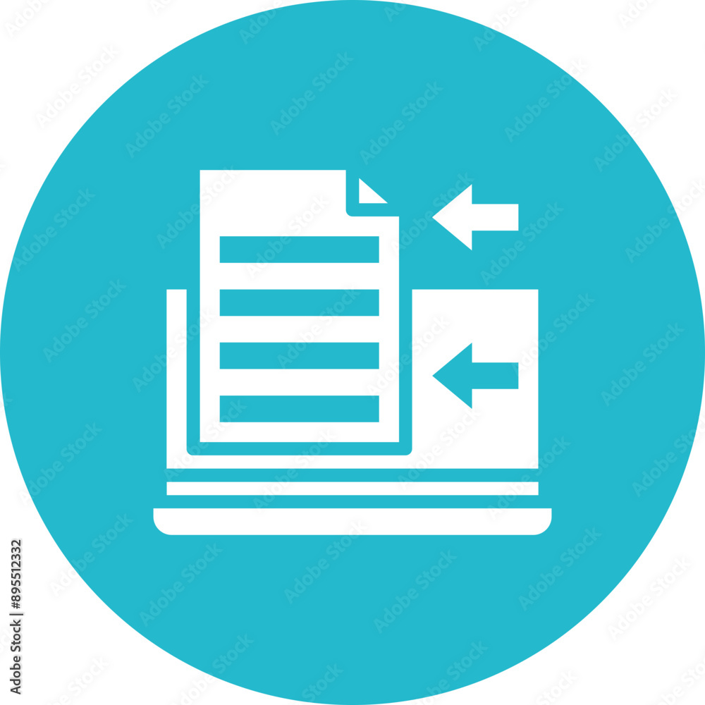 Data Import icon vector image. Can be used for Business Onboarding. Data Import icon vector image. Can be used for Business Onboarding.