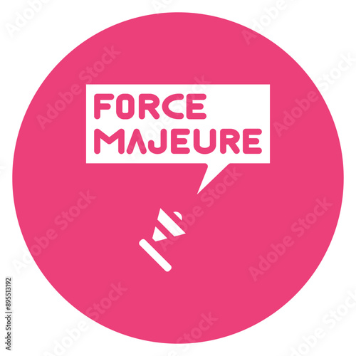 Force Majeure icon vector image. Can be used for Business Disruption.