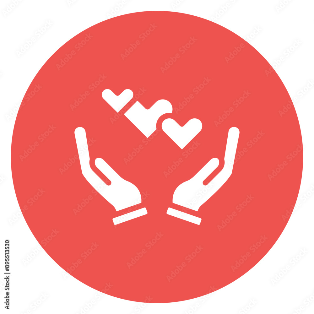 Compassion icon vector image. Can be used for World Refugee Day. Compassion icon vector image. Can be used for World Refugee Day.