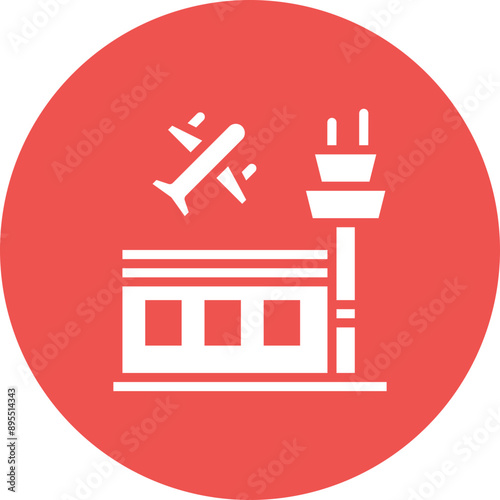 Airport icon vector image. Can be used for Airplane.