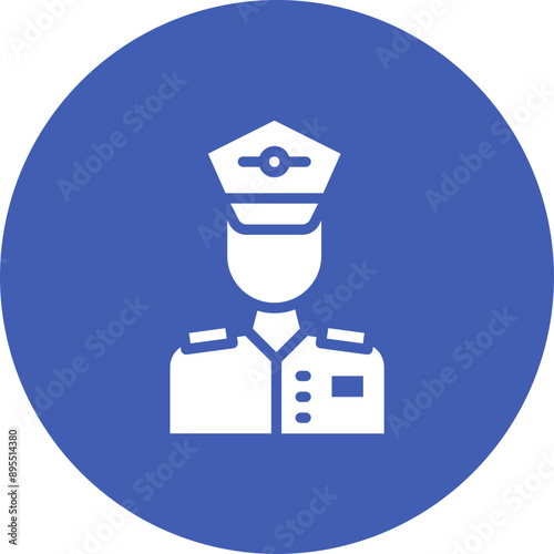 Cabin Crew icon vector image. Can be used for Airplane.
