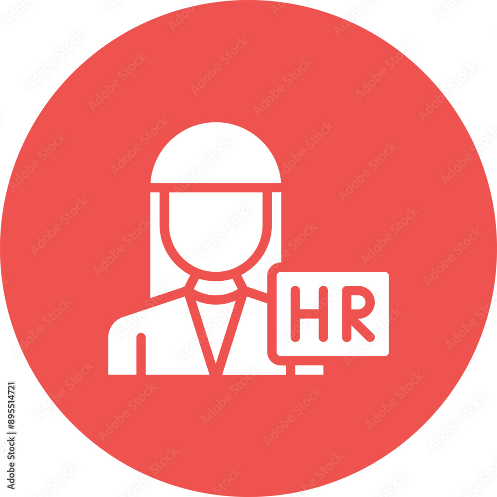 HR Manager icon vector image. Can be used for Hiring Process. HR Manager icon vector image. Can be used for Hiring Process.