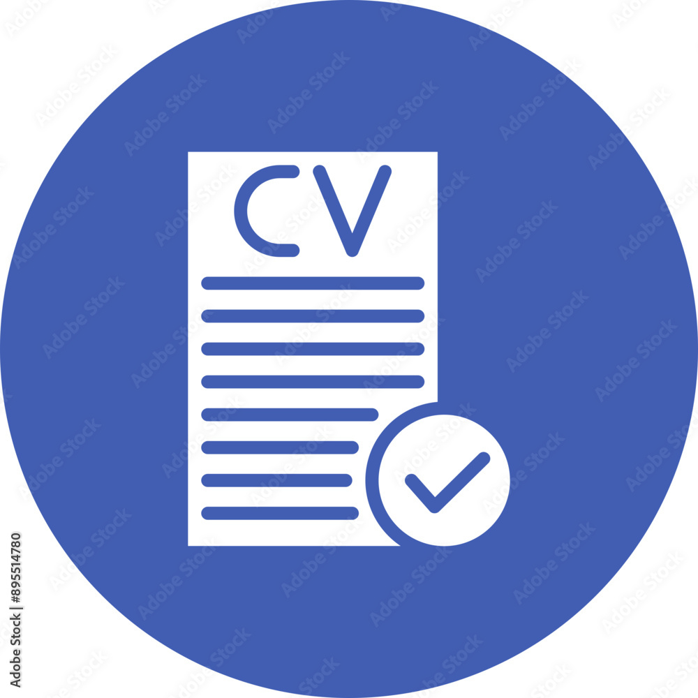 Resume icon vector image. Can be used for Hiring Process. Resume icon vector image. Can be used for Hiring Process.