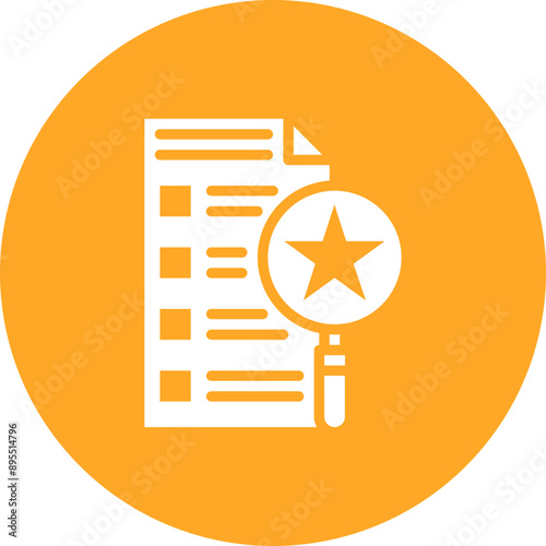 Skills Assessment icon vector image. Can be used for Hiring Process.