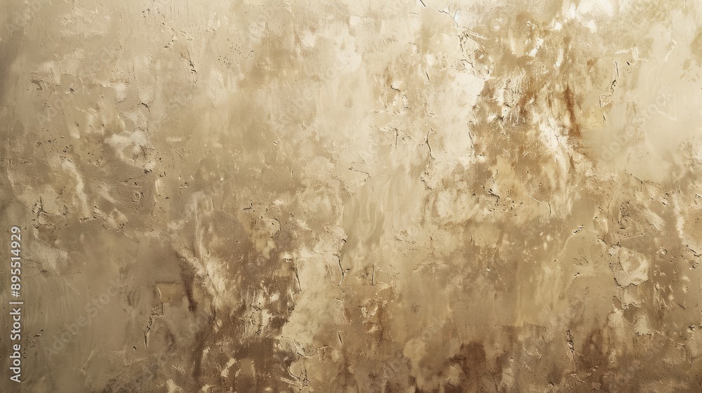 Beige and brown textured wall for home design. Tan accent wall with soft details. Summer wallpaper background.