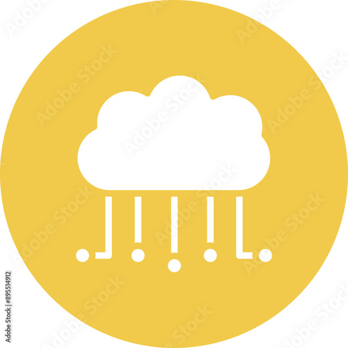Cloud Computing icon vector image. Can be used for Digital Disruption.
