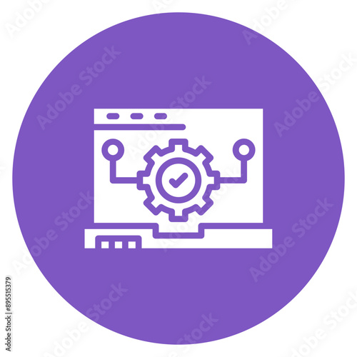Test Verification icon vector image. Can be used for Software Testing.