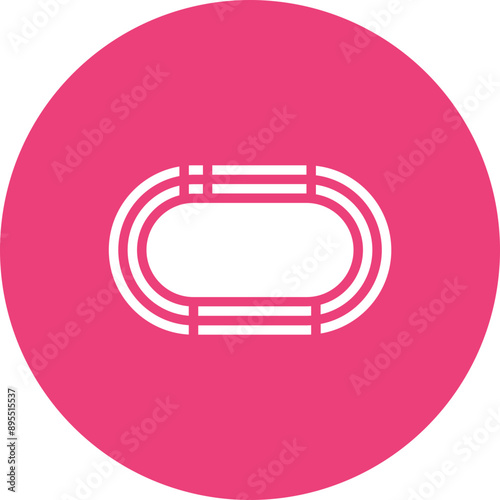 Relay Exchange Zone icon vector image. Can be used for Track and Field.