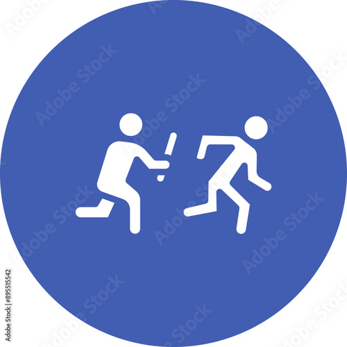 Relay Race icon vector image. Can be used for Track and Field.