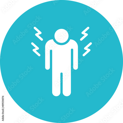 Pain icon vector image. Can be used for Skin Burns.