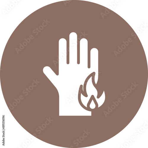 Scald icon vector image. Can be used for Skin Burns.