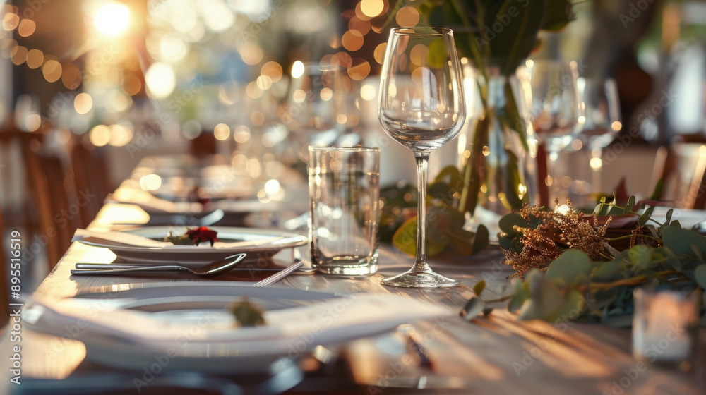 Stylish table setting featuring unmarked menu cards and reservation placeholders, ideal for wedding and special event design Stylish table setting featuring unmarked menu cards and reservation placeholders, ideal for wedding and special event design