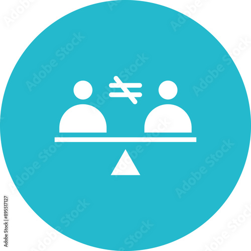 Racism icon vector image. Can be used for Bullying in Society.