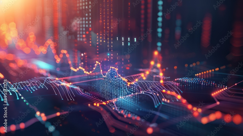 conceptual image of a budget as a series of digital waves on a high-resolution display, with peaks and troughs representing financial highs and lows conceptual image of a budget as a series of digital waves on a high-resolution display, with peaks and troughs representing financial highs and lows