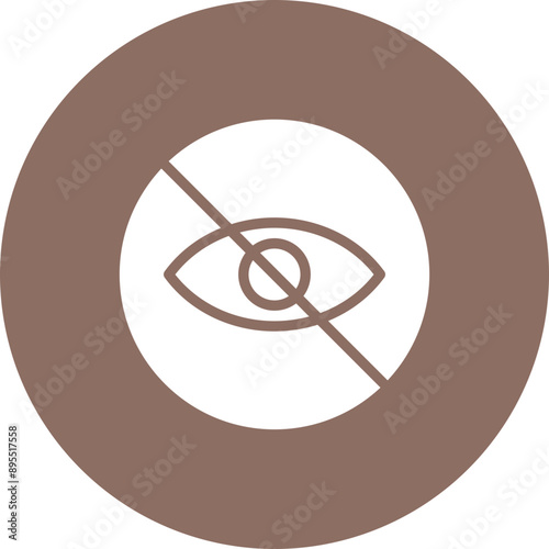 Blurred Vision icon vector image. Can be used for Allergy Symptoms.