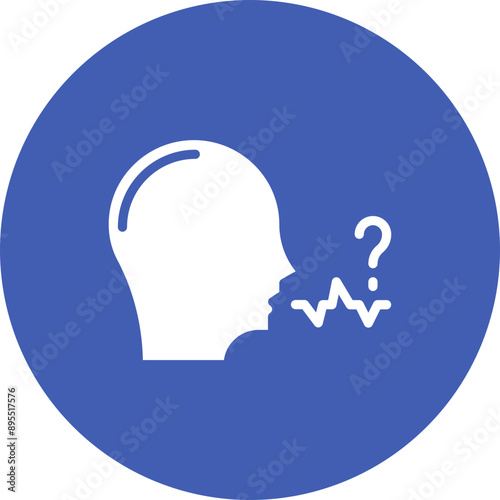 Difficulty Speaking icon vector image. Can be used for Allergy Symptoms.