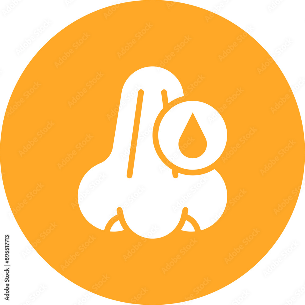 Obraz premium Nosebleeds icon vector image. Can be used for Allergy Symptoms.