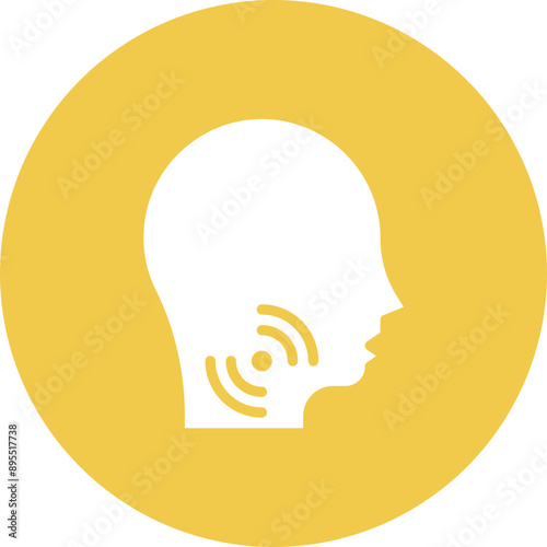 Throat Itching icon vector image. Can be used for Allergy Symptoms.