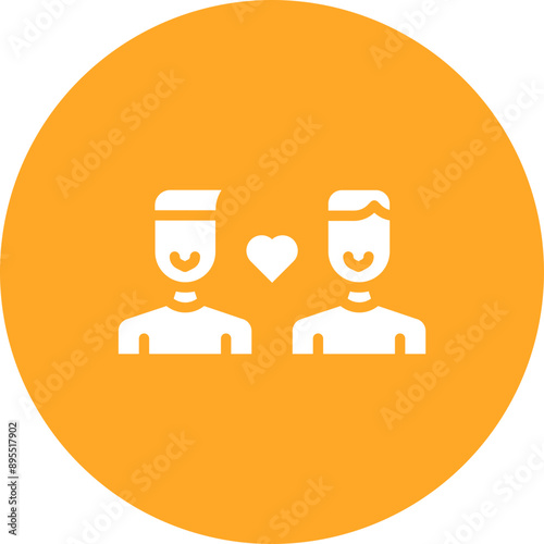 Friends icon vector image. Can be used for Social Relationship.