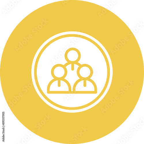 Inner Circle icon vector image. Can be used for Social Relationship.
