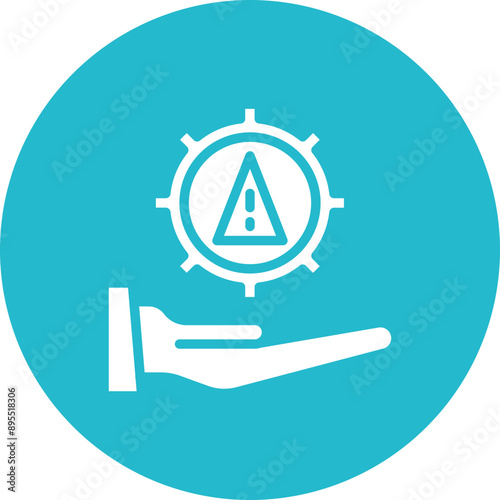 Risk icon vector image. Can be used for Compilance and Regulation.