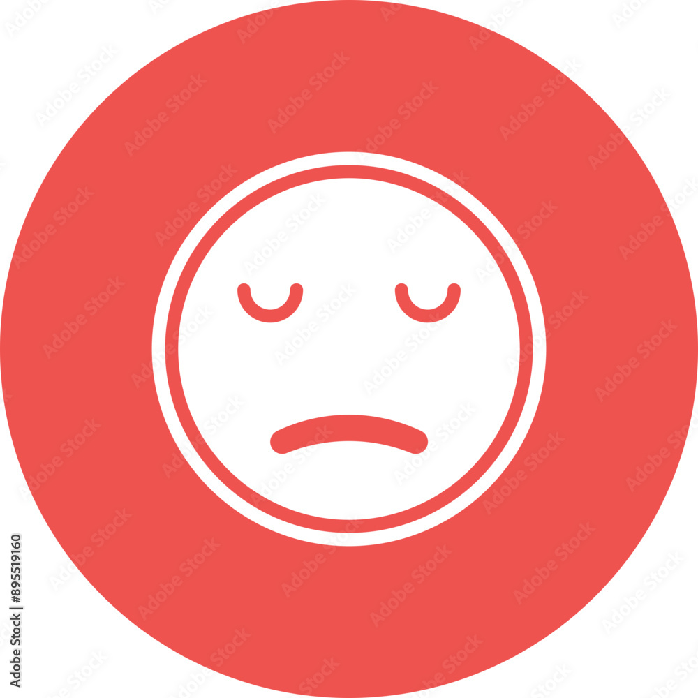 Apathetic icon vector image. Can be used for Human Emotions. Apathetic icon vector image. Can be used for Human Emotions.